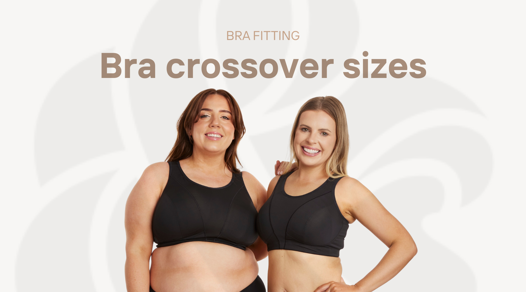 Women in black bras with text 'the one thing every woman should know about bra sizes'
