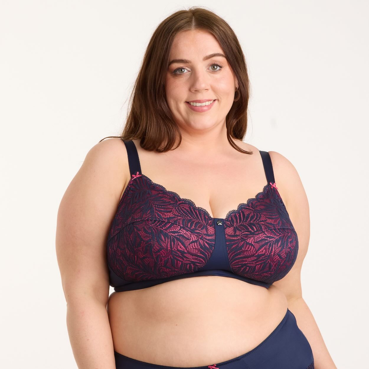 Radiate Wirefree Premium Support Bra - Navy Berry