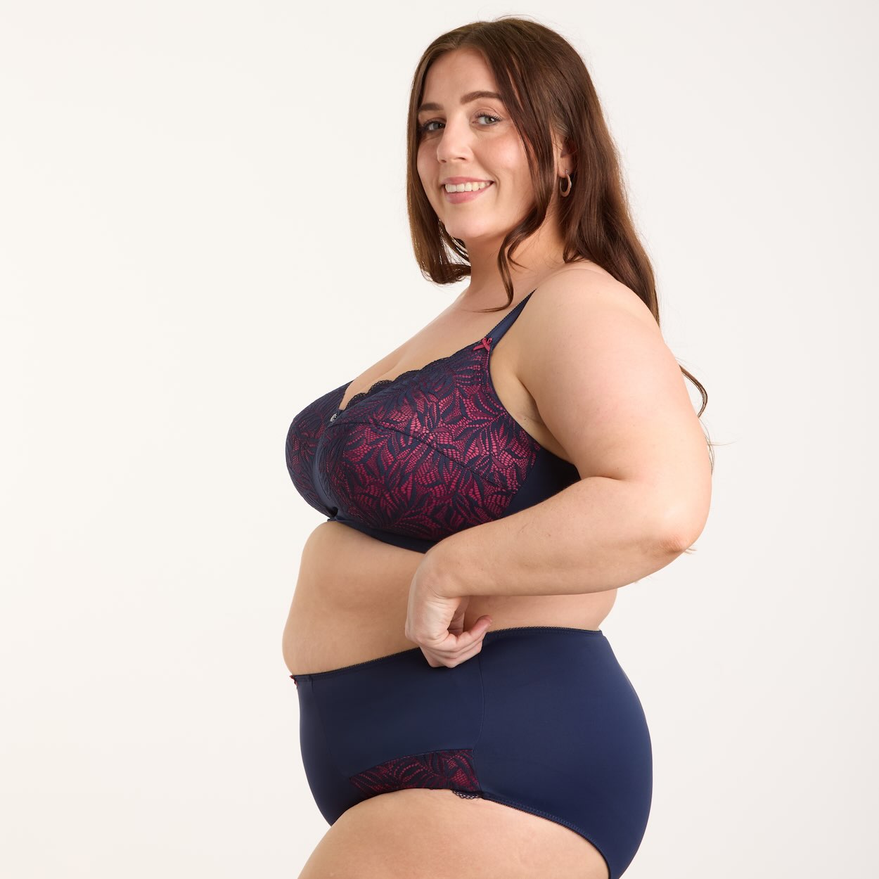 Radiate Wirefree Premium Support Bra - Navy Berry