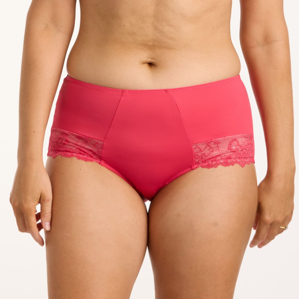 Nightingale Lace Full Brief - Pink Flambe