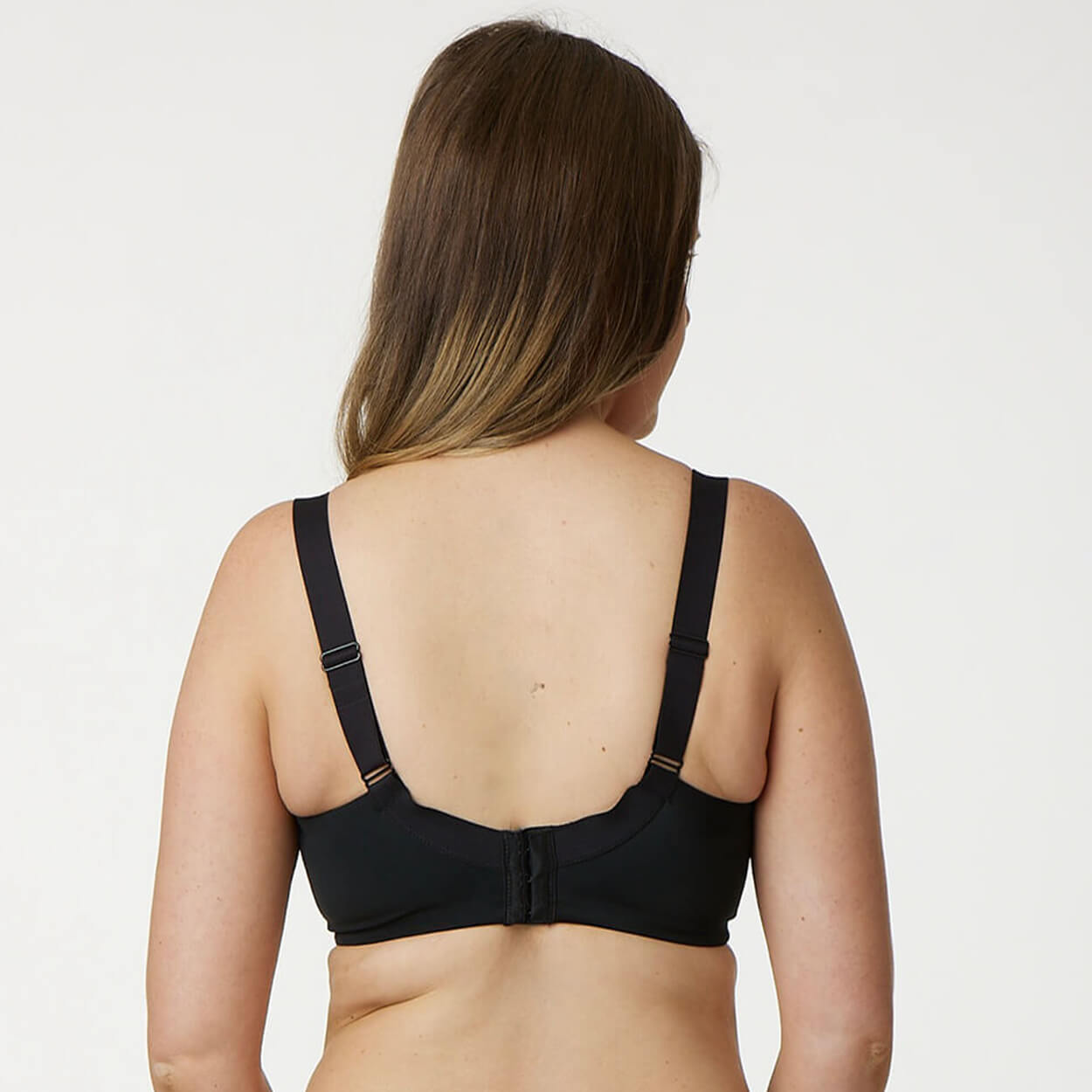 Peony Lace Premium Support Bra - Black