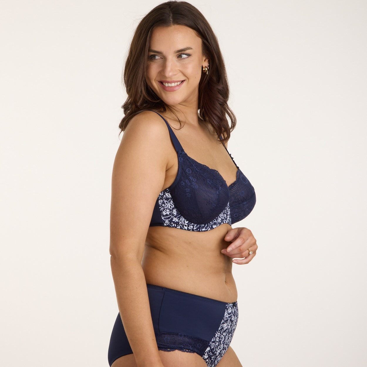 Print Full Cup Bra - Mystic Navy Floral