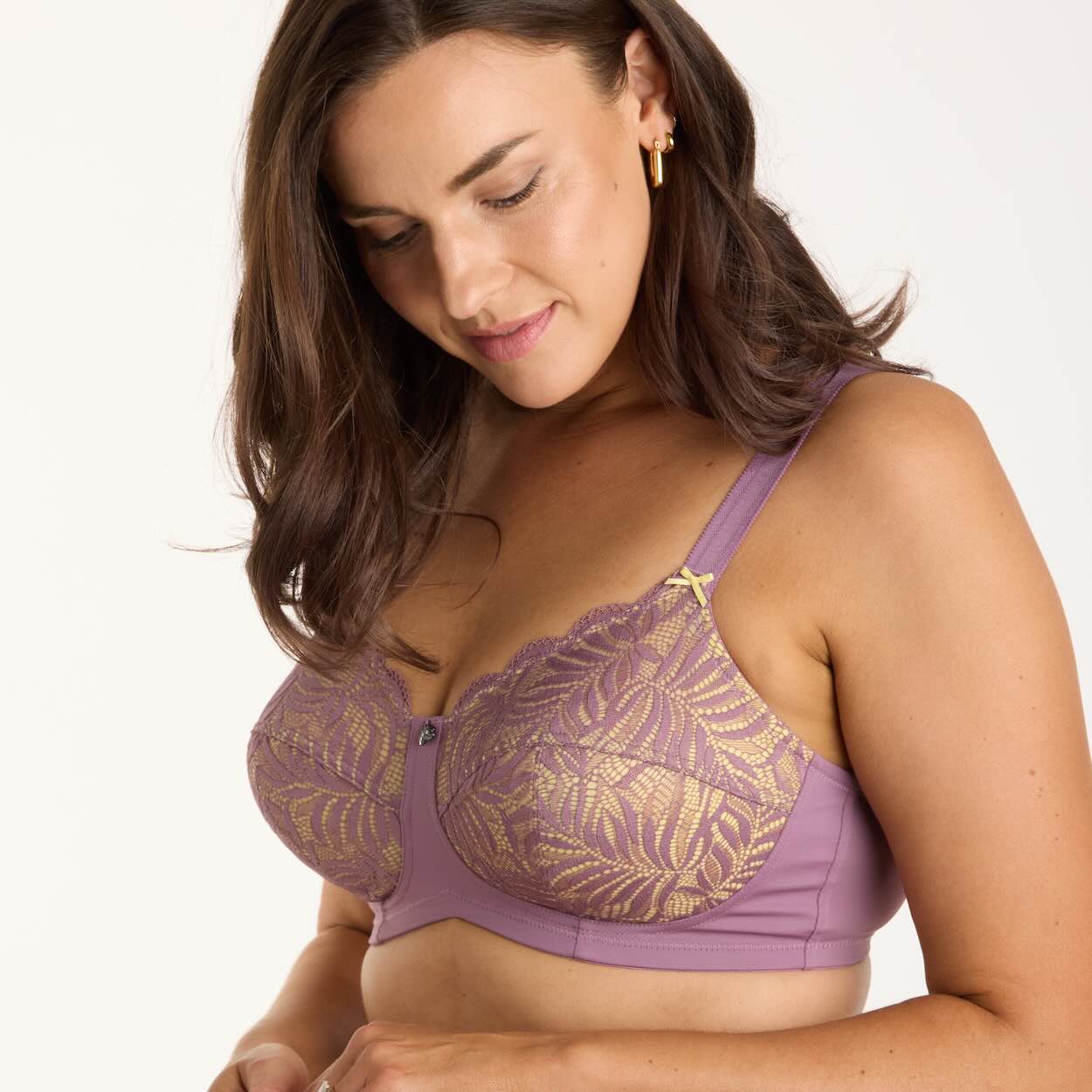 Radiate Lace Wirefree Bra - Lavender Spritz
