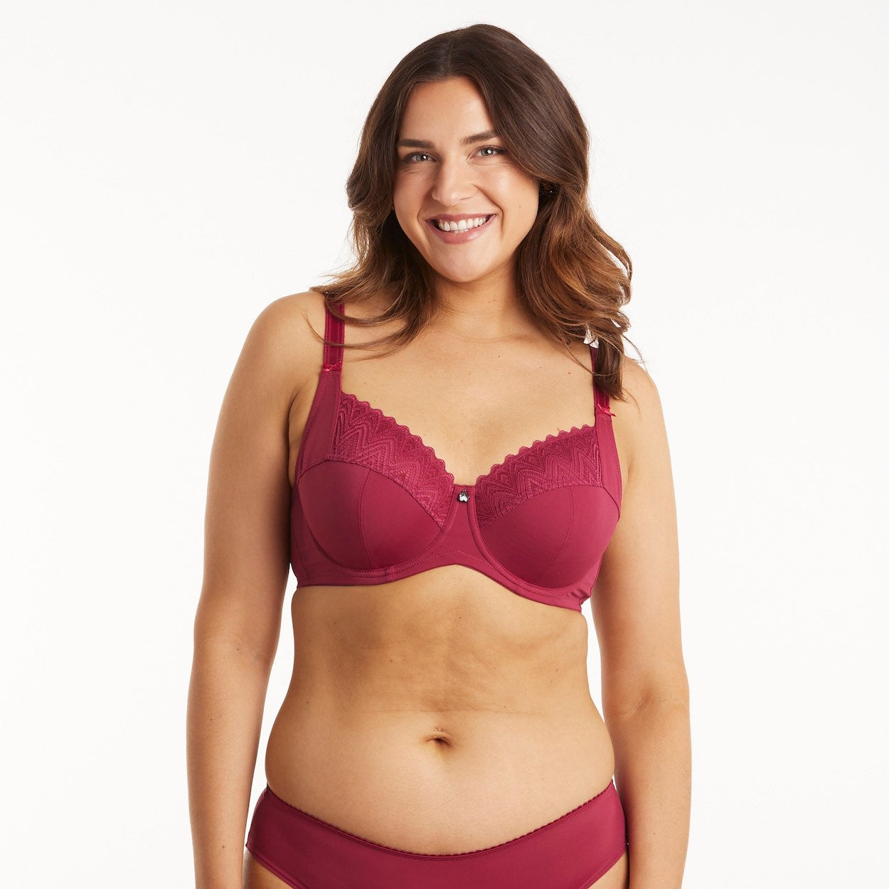 Willow Lace Full Cup Bra - Beaujolais