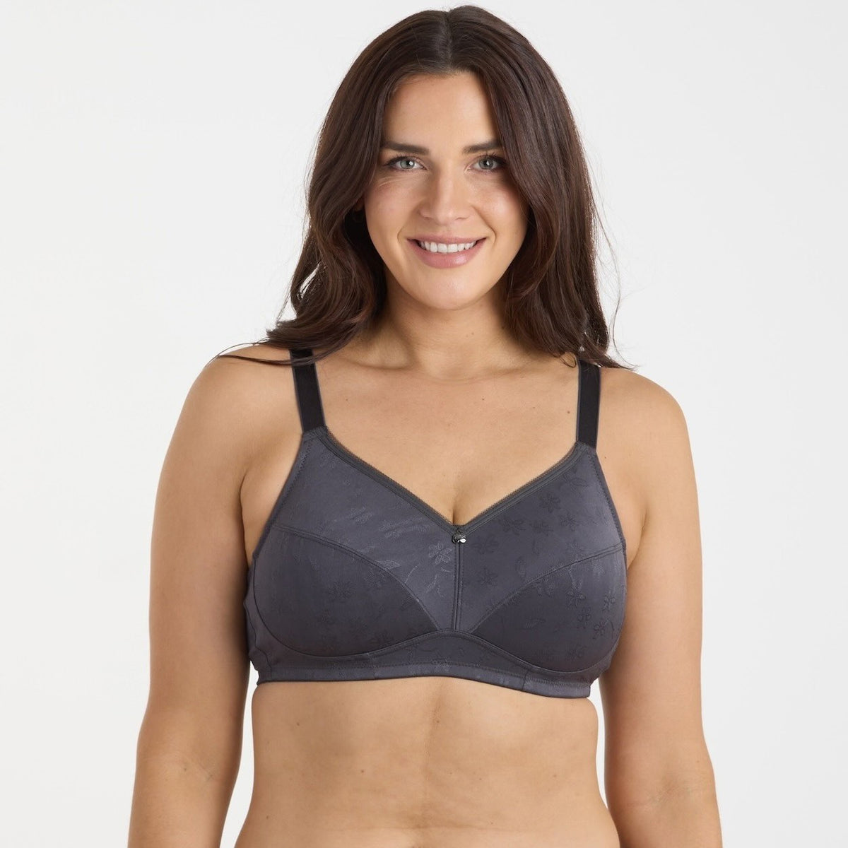 Wirefree Bra - Charcoal