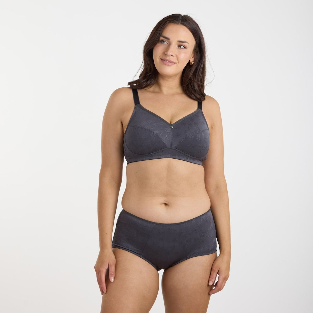 Wirefree Bra - Charcoal