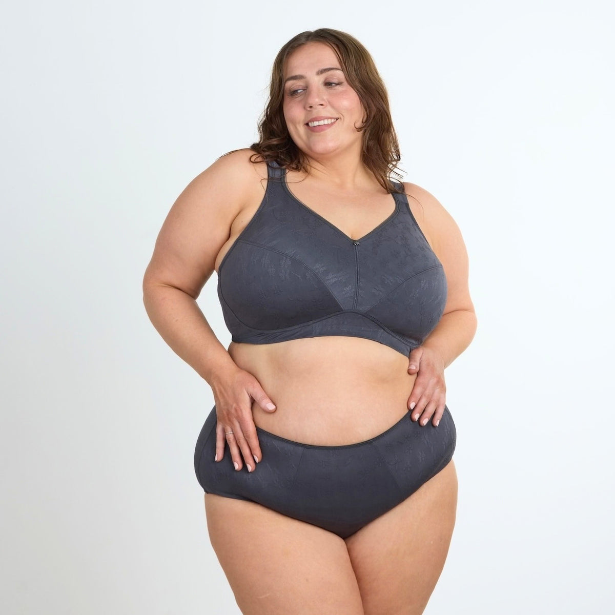 Wirefree Bra - Premium Support - Charcoal