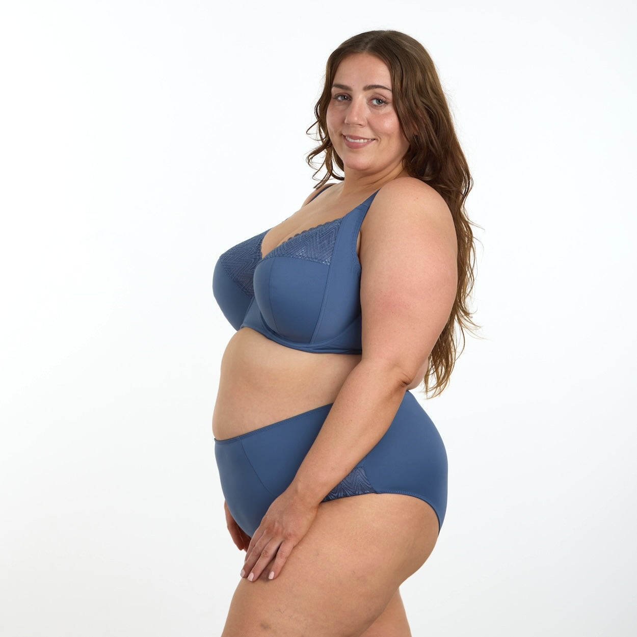 Willow Lace Premium Support Bra - Vintage Indigo