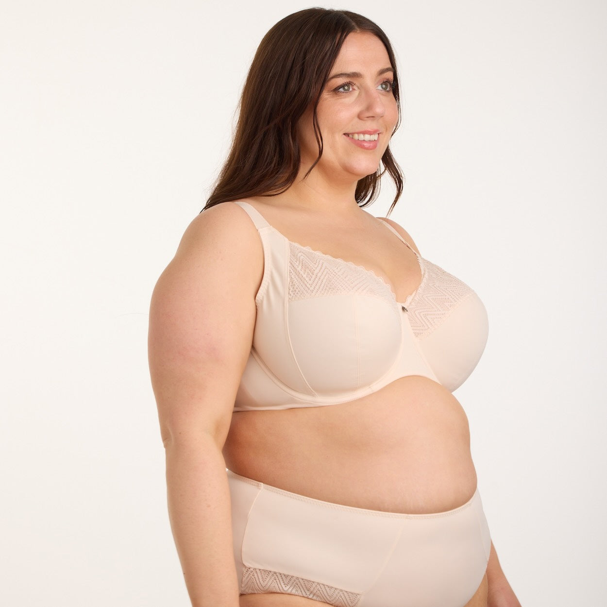 Willow Lace Premium Support Bra - Latte