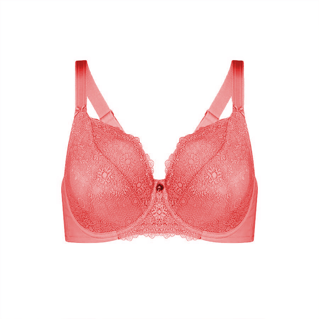 Geo Lace Full Cup Bra - Sorbet