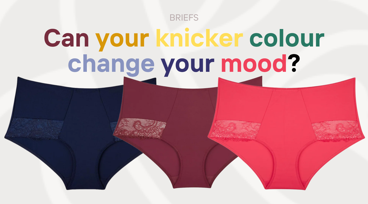 Colourful womens knickers with title "Can your knicker colour change your mood?"