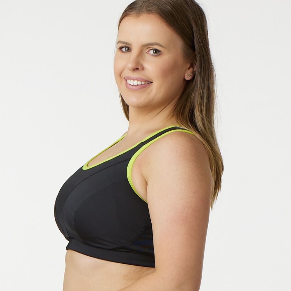 Sports Bra - Premium Support - Raven Black