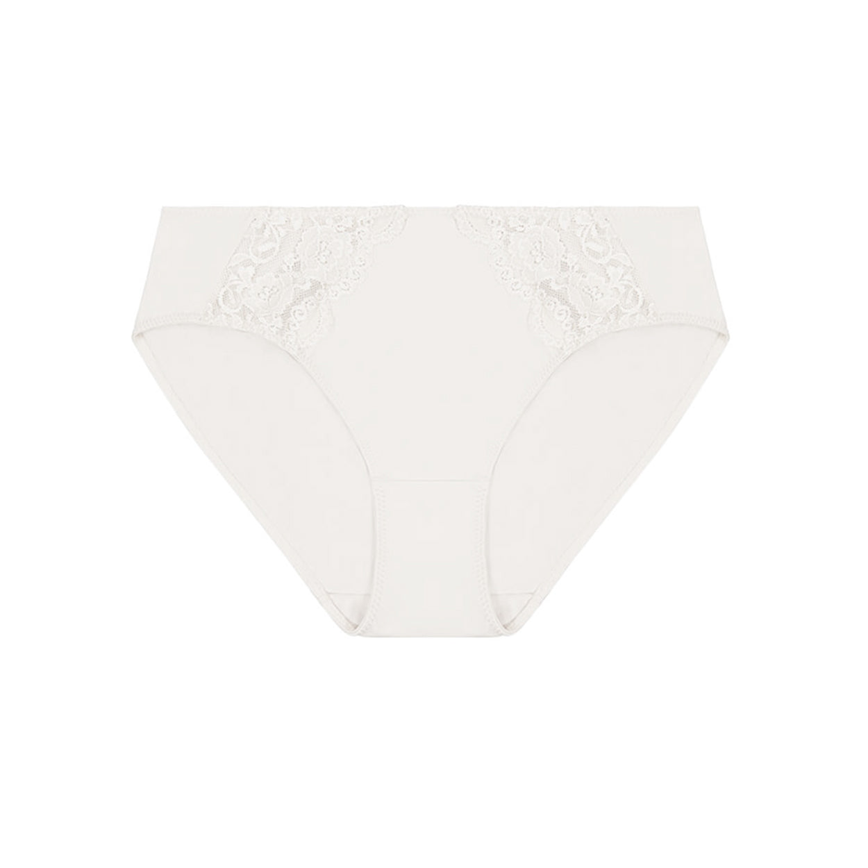 Lace Midi Brief - White