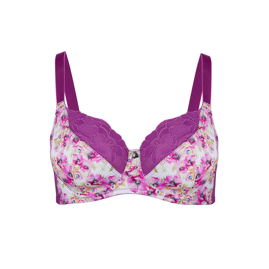 Print Full Cup Bra - Aster