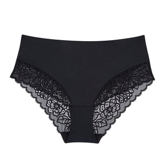 Lily Lace Midi Brief - Black