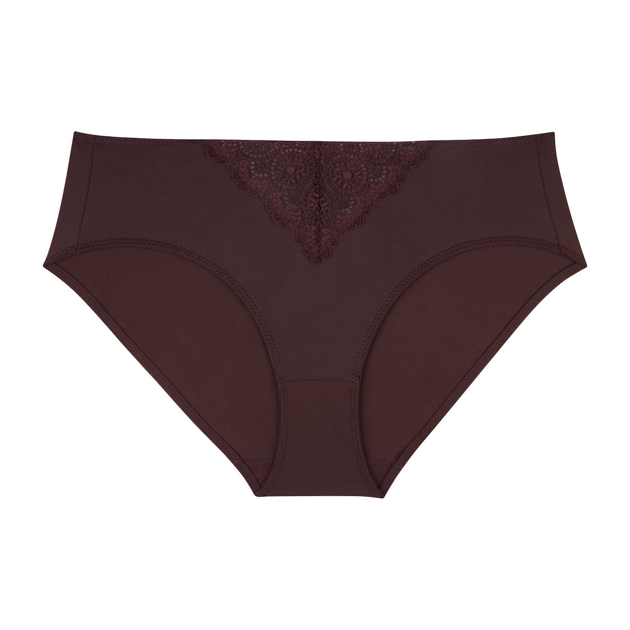 Geo Lace Midi Brief - Mocha