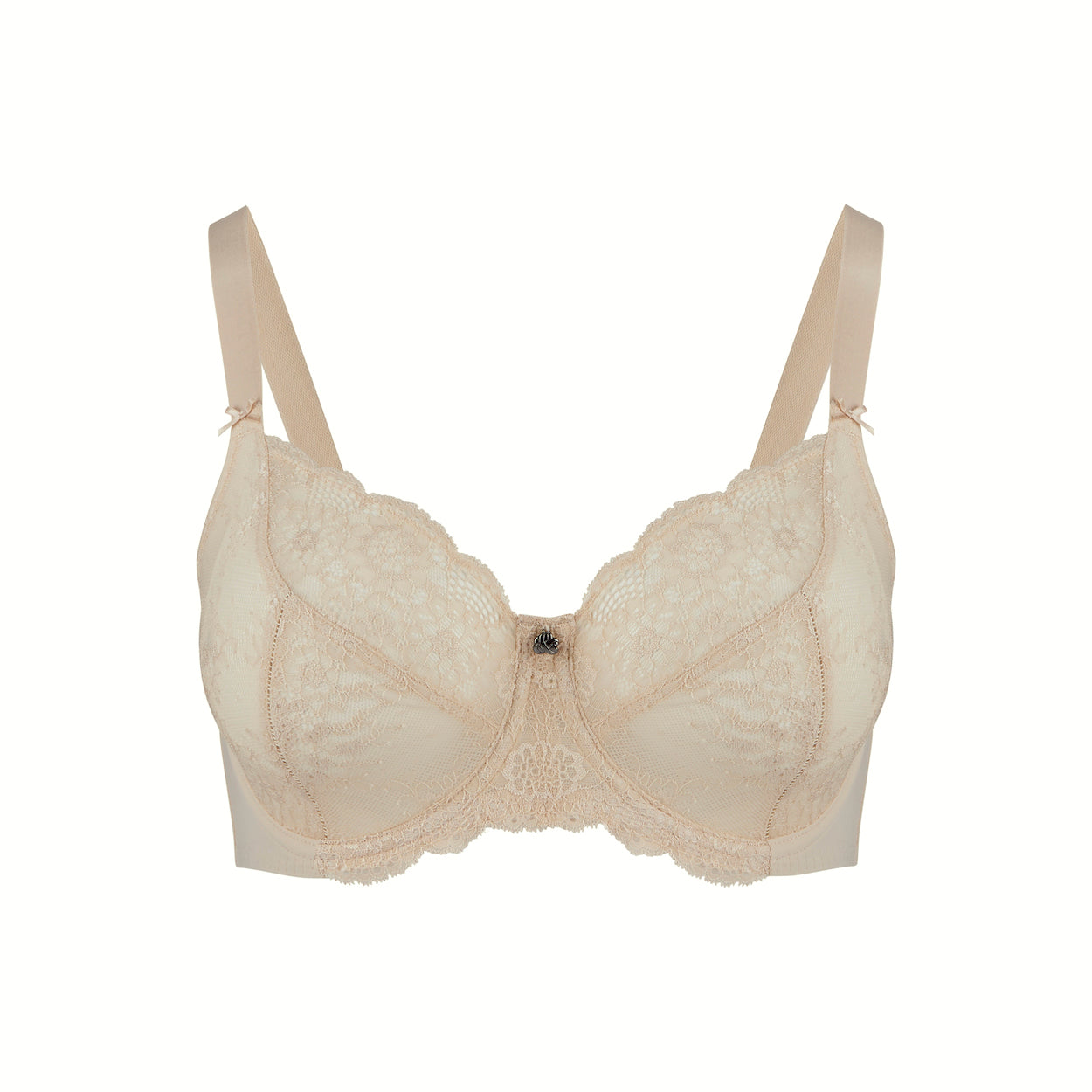 Peony Lace Full Cup Bra - Cafe Latte