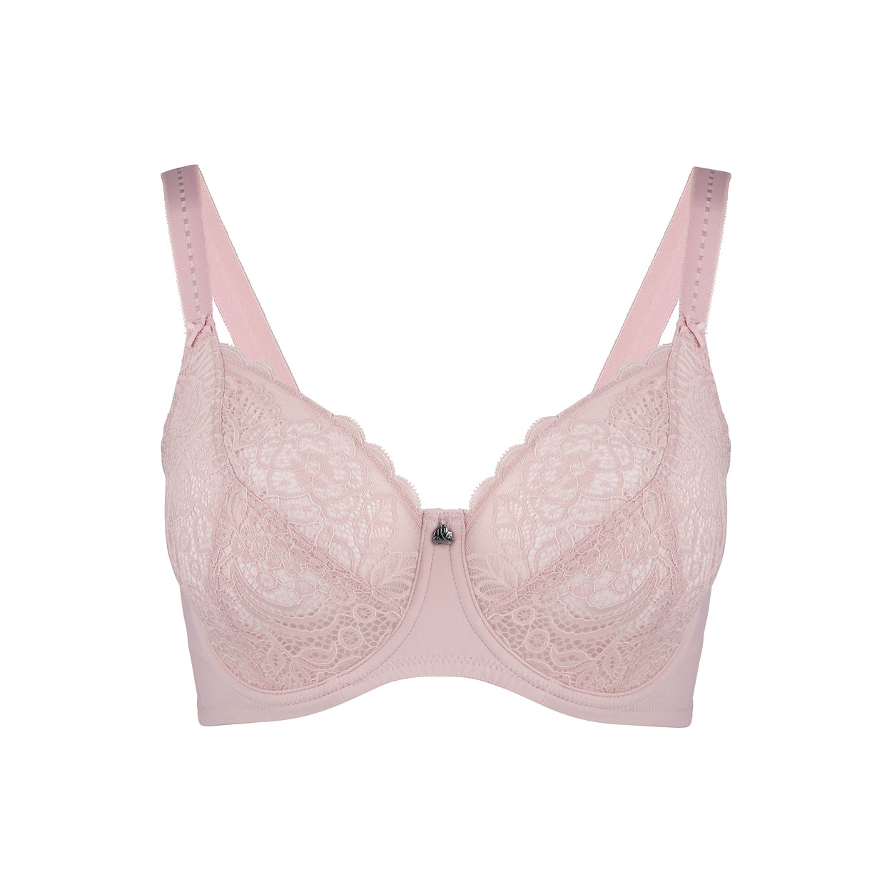 Lily Lace Full Cup Bra - Blush Pink