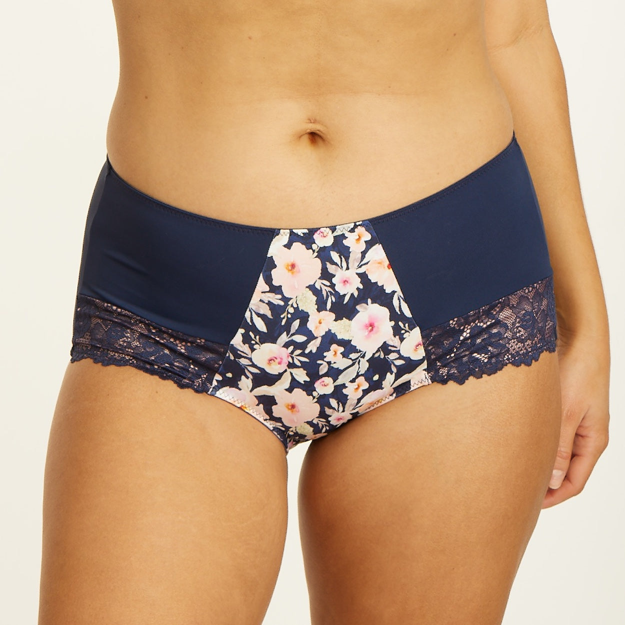 Print Full Brief - Navy Fleur