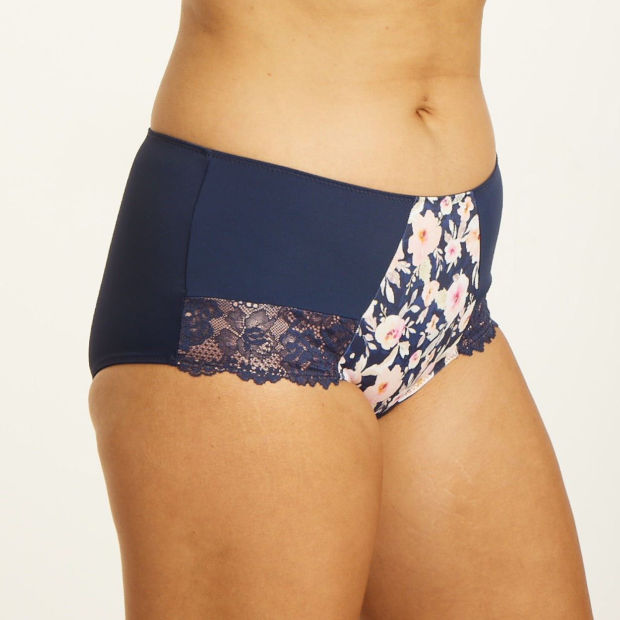 Print Full Brief - Navy Fleur