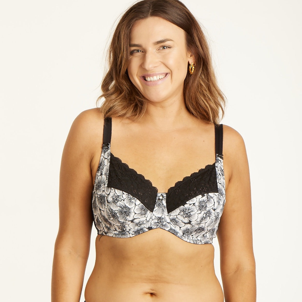 Print Full Cup Bra - Graphic Floral