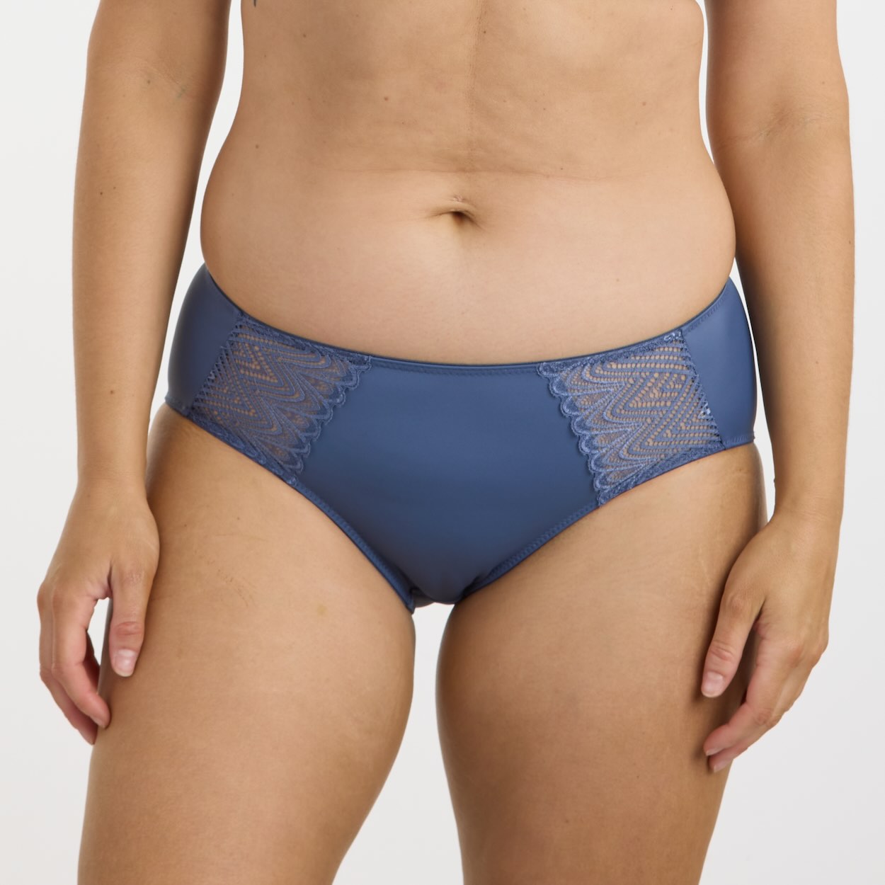 Willow Lace Midi Brief - Vintage Indigo