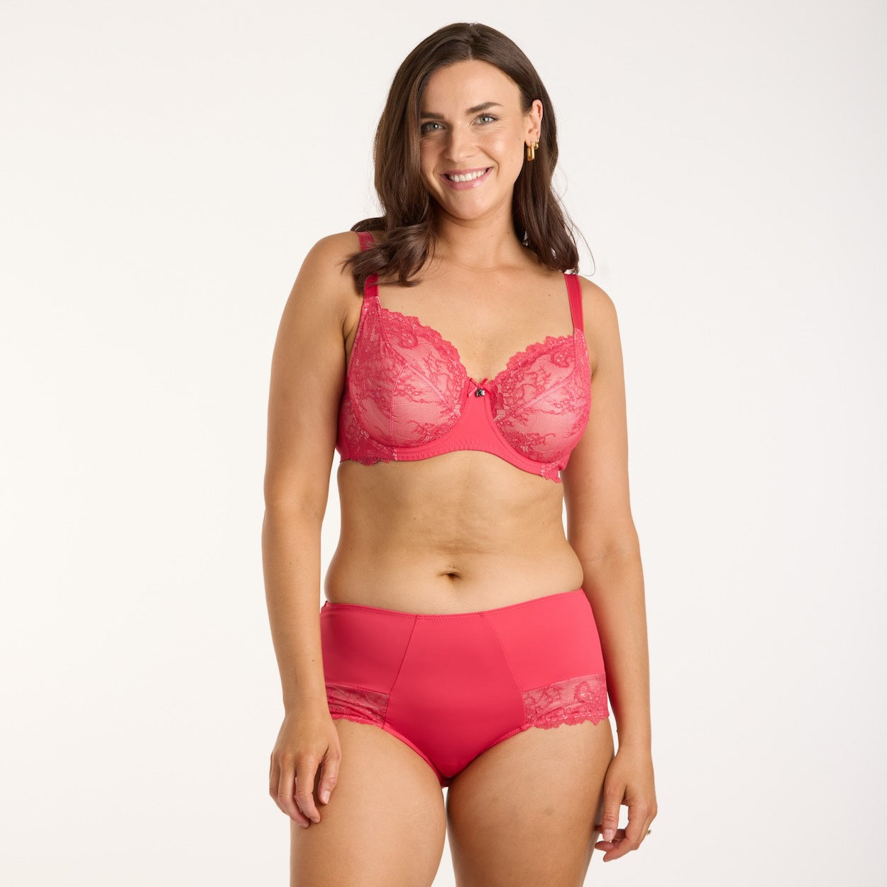 Nightingale Lace Full Brief - Pink Flambe
