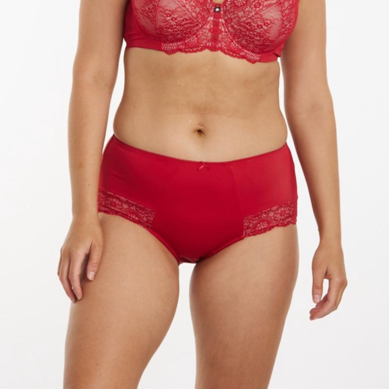 Peony Lace Full Brief - Savvy Red
