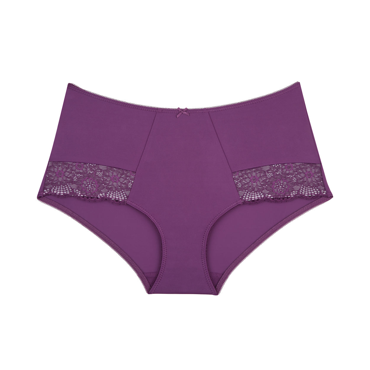 Peony Lace Full Brief - Purple Wineberry