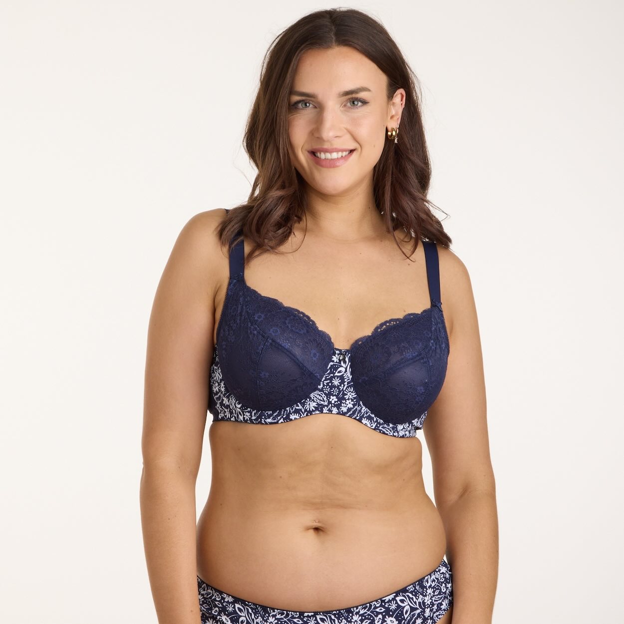 Print Full Cup Bra - Mystic Navy Floral