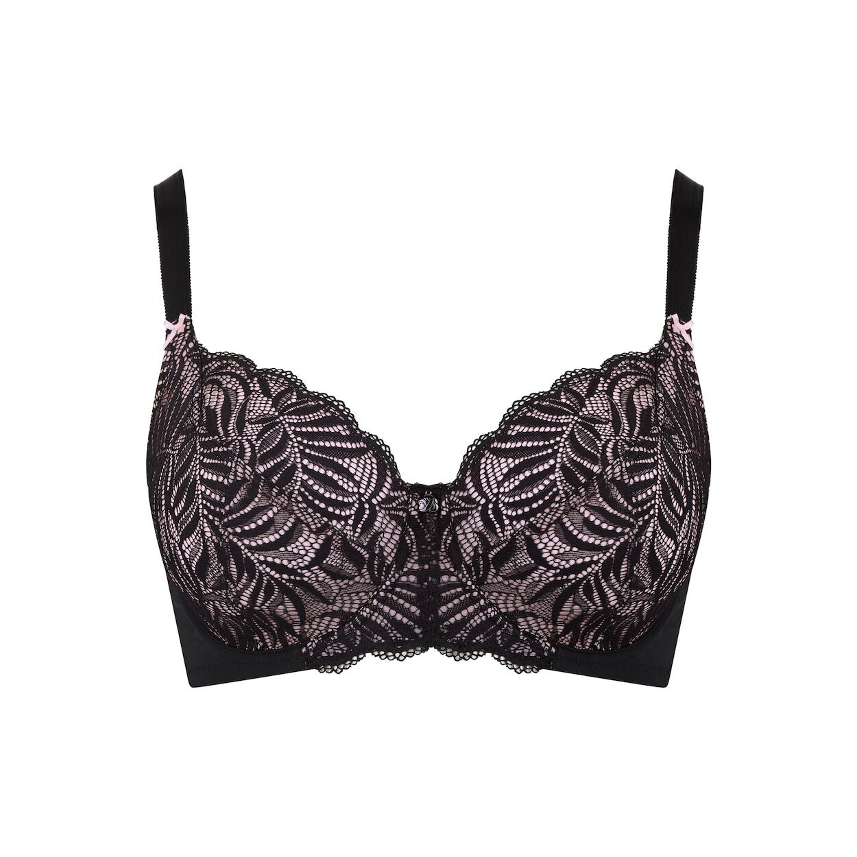 Radiate Lace Full Cup Bra - Blush Black