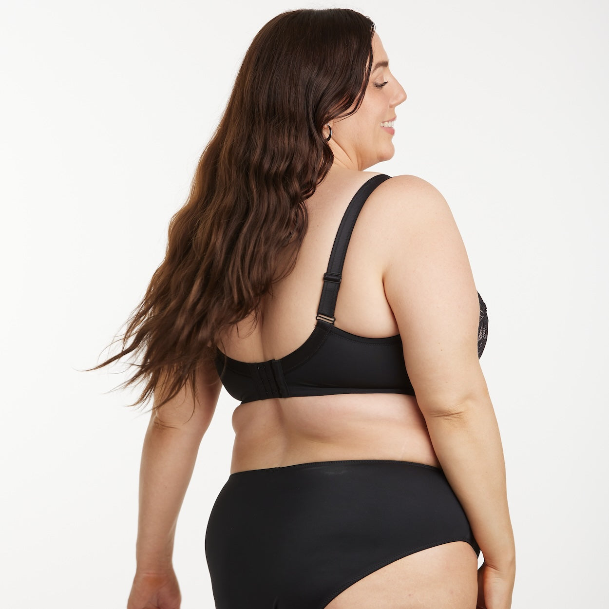 Radiate Lace Premium Support Bra - Blush Black
