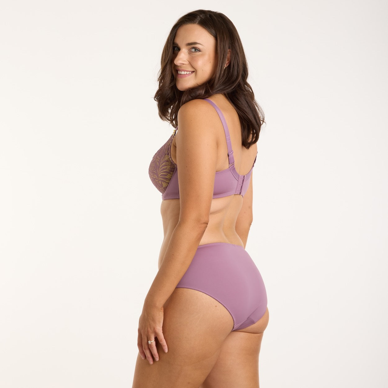 Radiate Lace Midi Brief - Lavender Spritz