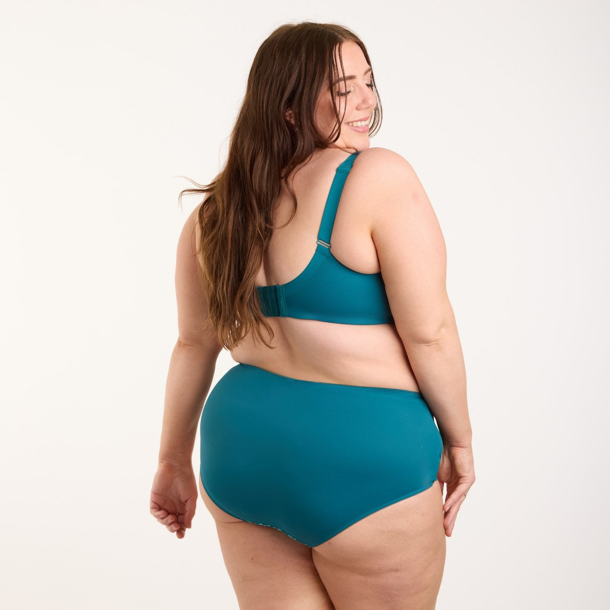 Print Premium Support Bra - Teal Blossom