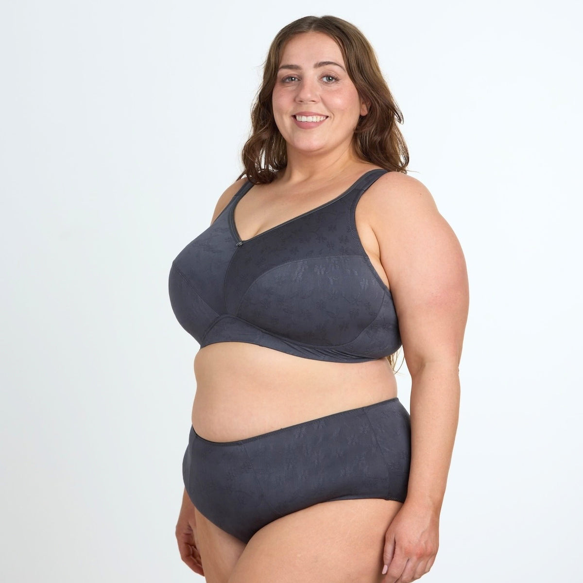 Wirefree Bra - Premium Support - Charcoal