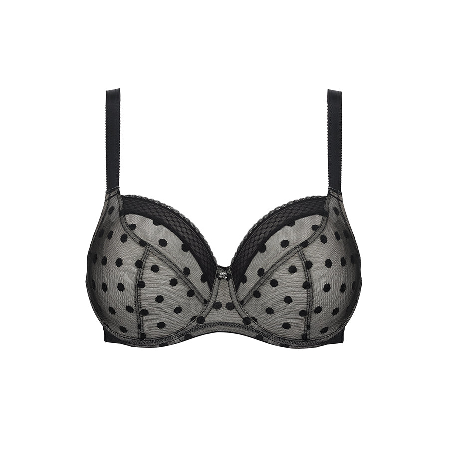 Shadow Spot Full Cup Bra - Black