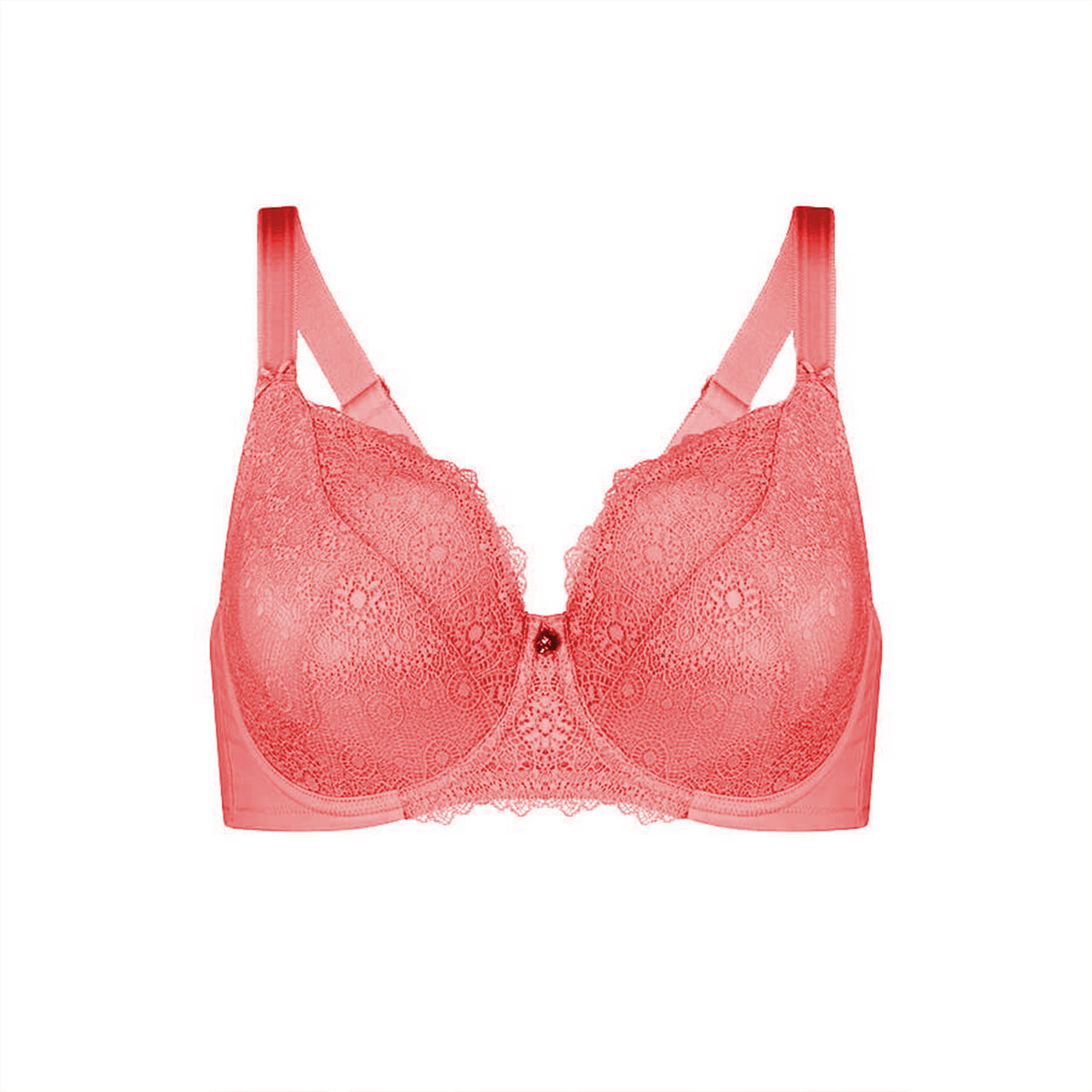 Geo Lace Full Cup Bra - Sorbet