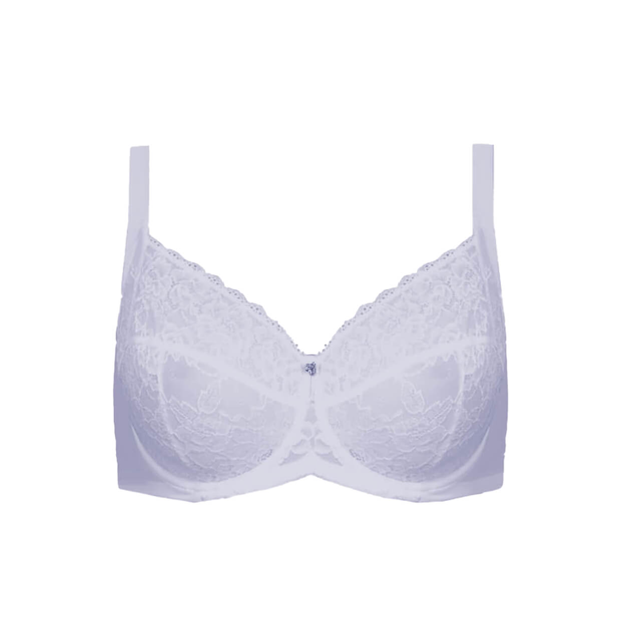 Dahlia Lace Full Cup Bra - Snow White