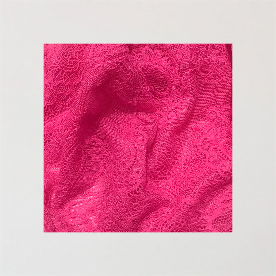 Baroque Lace Premium Support Bra & Midi Short Brief Set - Pink Briar Rose