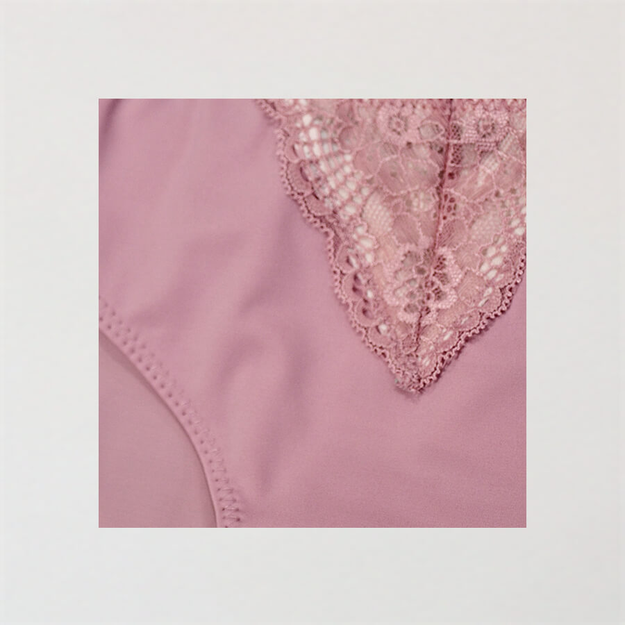 Ribbons Bikini Brief - Foxglove Pink