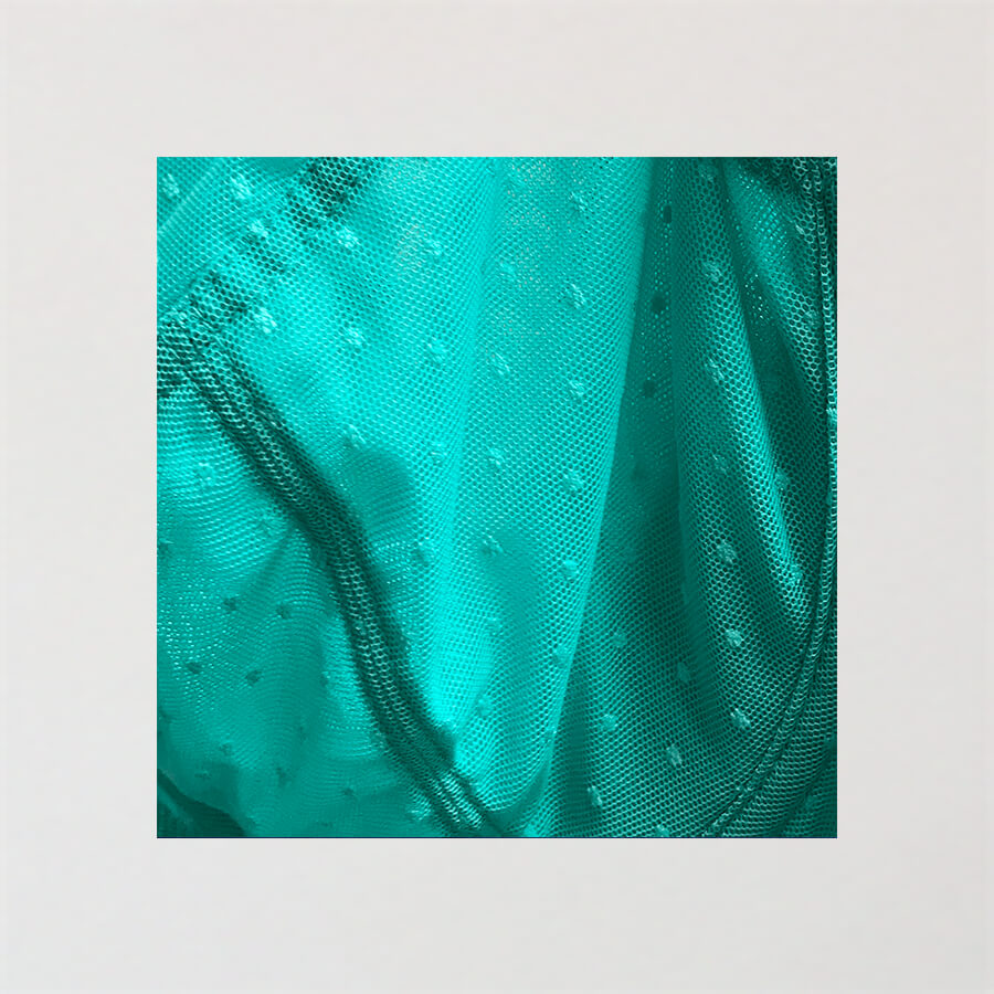 Spot Mesh Full Cup Bra - Aqua