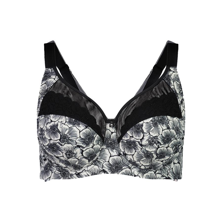 Print Full Cup Bra - Premium Support - Graphic Floral