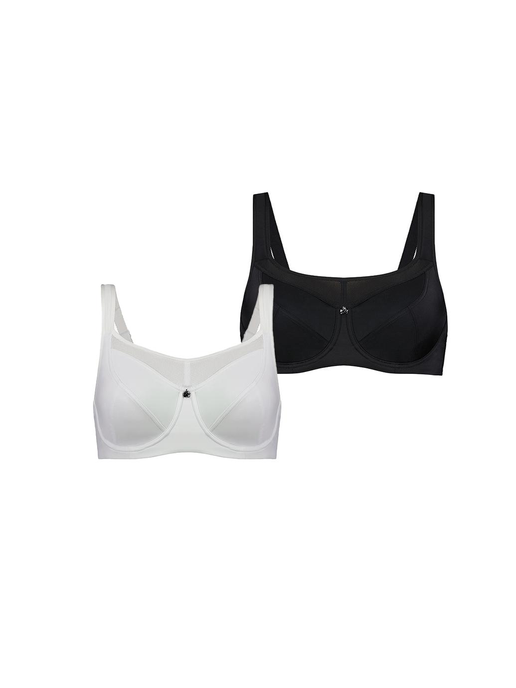 Active Bras (2 Pack) - Black and White