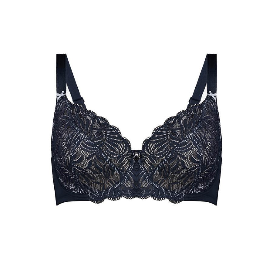 Full Lace Cup Radiate Bra - Enhanced Support - Blueberry Product Image