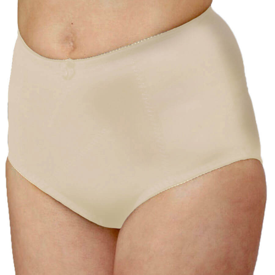 Cotton Control Brief Midi Short - Almond Back