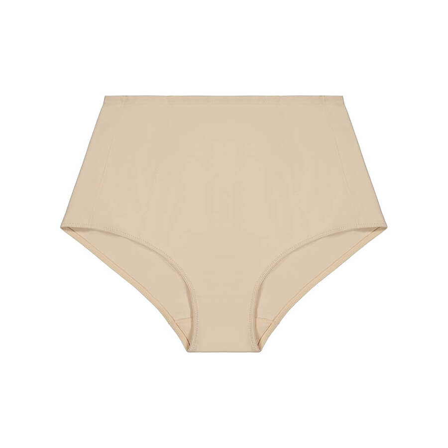 Cotton Control Brief Midi Short - Almond Front