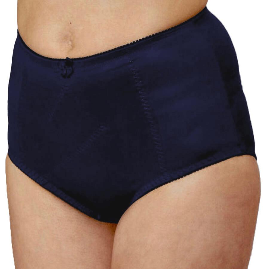 Model wearing Cotton Control Brief Midi Short - Navy Front