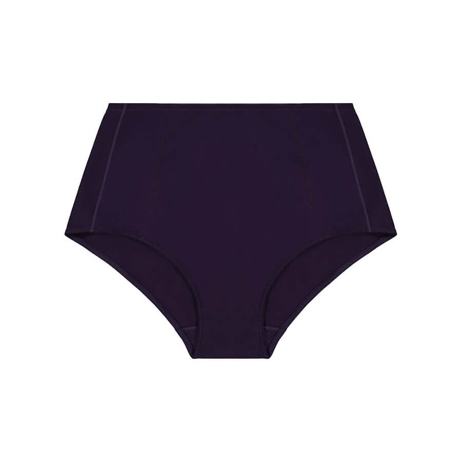 Model wearing Cotton Control Brief Midi Short - Navy Back