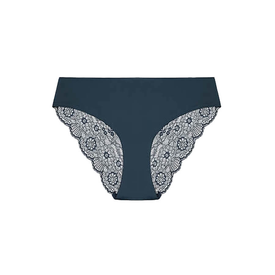 Alyssum Lace Bum Bikini Brief - Midnight Sun