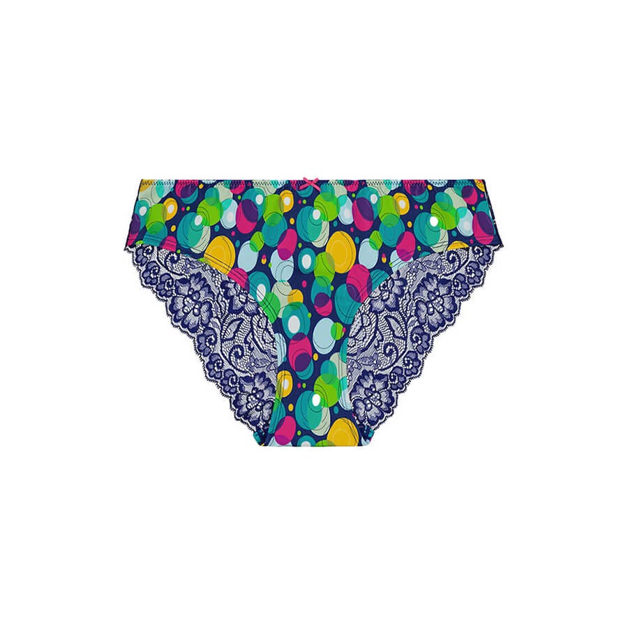 Lace Bum Bikini Brief - Bubbles Product Image